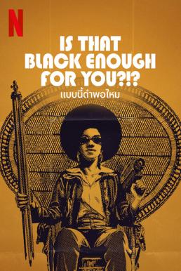 ดูหนังออนไลน์ฟรี Is That Black Enough for You?!? แบบนี้ดำพอไหม (2022) NETFLIX บรรยายไทย